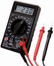 Digital Multimeter - 12.5 mm 7-segment display, 3 1/2 digits - suitable for measurements in CAT II ranges such as devices with connector, electrical systems on automotive / motocycles, etc.