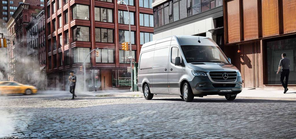 1 Only in conj. with front-wheel drive. Dynamic The new Sprinterʼs looks are a highlight in its own right.