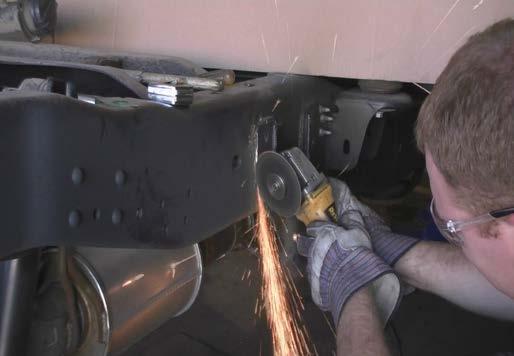 A plasma cutter is preferred but an oxy/acetylene torch or cut off wheel can also be used. 9.