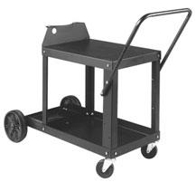 Genuine Miller Accessories 2-Wheel Trolley Cart #300 480 Easy-to-maneuver two-wheel cart features single-cylinder rack, chain for cylinder, straps (quick and easy to detach and carry machine), cable