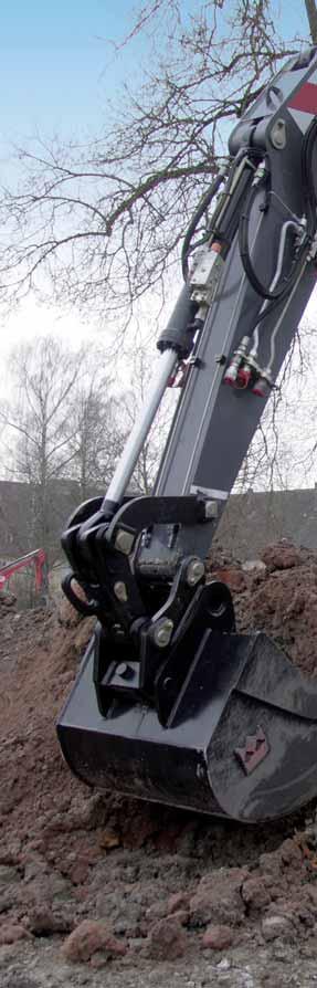GREAT AT WHAT IT DOES The high-performance excavator The Terex TW110 wheeled excavator offers such strength, that it can often take on tasks that would normally require a larger unit.