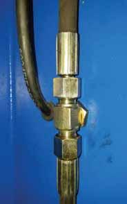 Install & connect hydraulic hoses, fittings and hose covers, as shown below in (Figs.