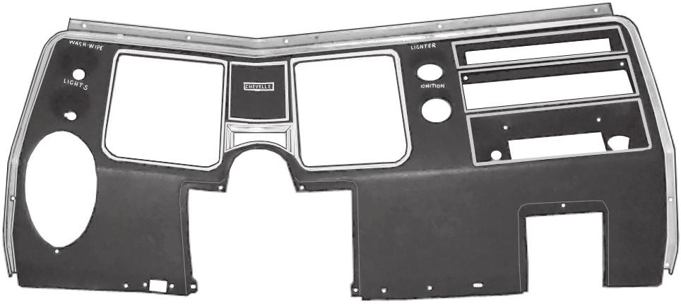 16 We have 5 pair & 4 extra rights left RCGM 316 1968 Chevrolet Chevelle Chrome Only Dash Bezel (non air) No # (1 left)(outright sale)...234.