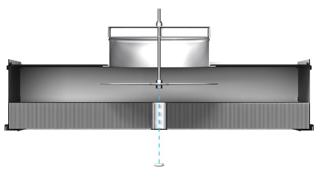 INTEGRATED FILTER + + The integrated full-size HEPA or ULPA filter provides greater active filter area and airflow capacity than laminar flow diffusers with room-side removable filters.