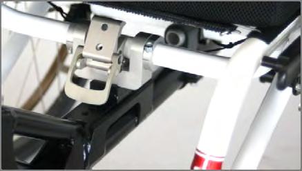3 Adaptation of the adapter on the wheelchair Figure 27: Positioning the clamping bracket in 15 mm steps To position the central column holder horizontally loosen the two M6 fixing screws (AF 5 mm).