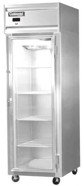 Low Temperature Glass Door Laboratory/Pharmacy Freezers Automatic Electric Defrost Freezers (-24 C to -18 C), Factory Preset at -23 C Hinged Glass, Stainless Steel Case Front, Aluminum End Panels and