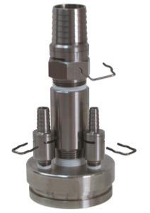 clamps off barb fittings can be difficult, time consuming, poses a safety risk, and