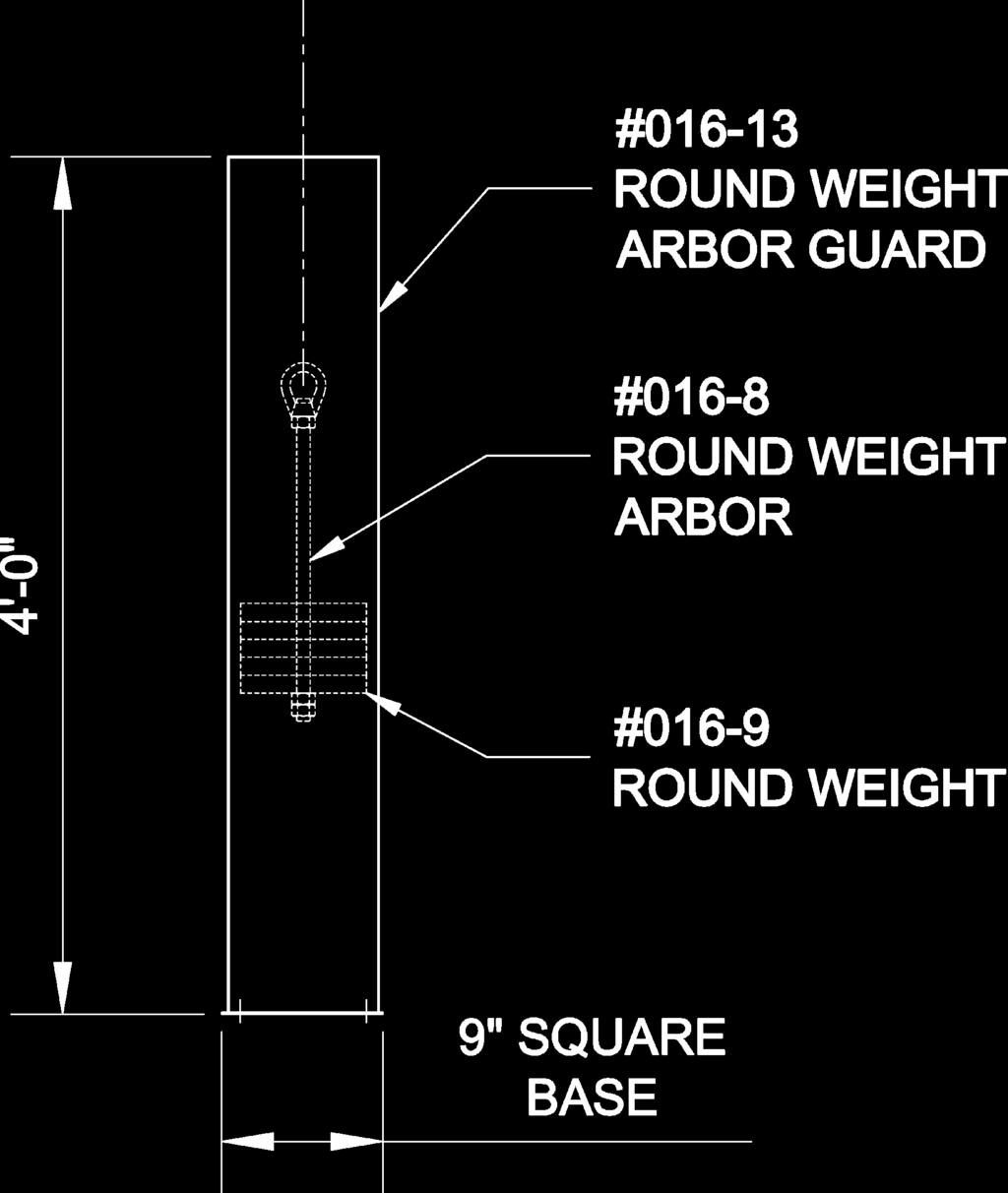7 kg 016-13 Round Weight Arbor Guard 15 lbs. 6.
