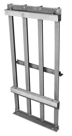 Manual Rigging T-Bar Guide Systems Used to guide counterweight arbors. 6" (152 mm) and 8" (203 mm) centers are standard, other centers are available.