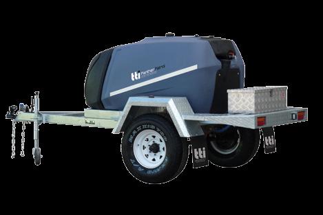 resistant breather, 2 filler tube and earth strap Heavy-duty lockable hinged lid Hot-dip galvanised steel frame 15 wheels with Landcruiser hub pattern ON ROAD TRAILERS (WITH LIGHTS AND BRAKES) CODE