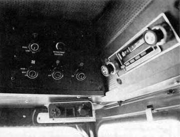 The seat and steering column were adjustable providing a comfortable combination for most operators. Incoming air was effectively fi ltered while fans pressurized the cab to reduce dust leaks.