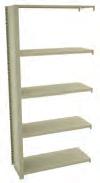 L&T COMPONENTS & ACCESSORIES Library Shelves, Library Top Shelf Filler LIBRARY SINGLE ENTRY SLOTTED SHELVES For use with double wall (library) uprights only. Each shelf requires two shelf supports.
