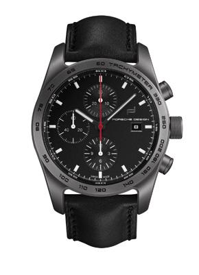 crystal Up to 5 bar Black, minute, hour, small seconds hand at 9 o clock, chronograph second hand, 30-minute counter at 12 o clock, 12-hour counter at 6 o clock, date window at 3 o clock, tachymeter