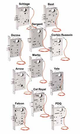Selectric Mod 7800 Series Electrified Mortise Locksets MAJOR BRAND MECHANICAL LOCK ELECTRIFICATION Electrified Locking Locksets Devices Schlage Corbin Russwin Best Yale Dorma Marks Hager Cal Royal