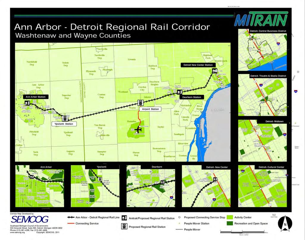 Stations Proposed Level of Service Commuter rail cars