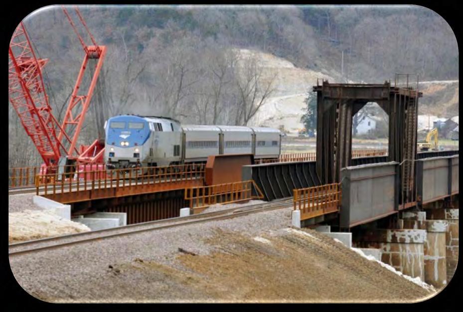 New railroad bridge over the