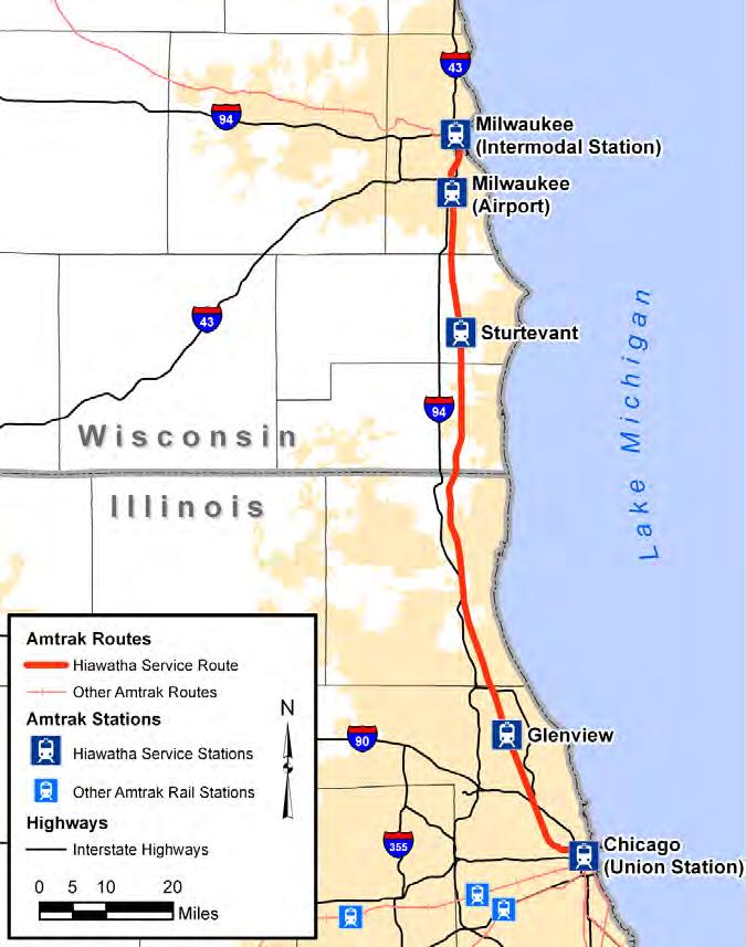 Wisconsin Chicago-Milwaukee Corridor EA and SDP Partnering with Illinois DOT and FRA in an Environmental Assessment and Service Development Plan for the