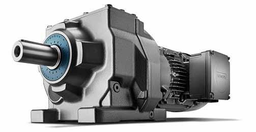 Helical Geared Motors Features High gear ratios (plug in pinion) Very economic performance Very energy efficient (efficiency of 97% per stage) High power range Mechanical construction Stages: 2 or 3