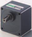 Standard AC Features of Gearheads Easy Speed Reduction and Increase Combination with a gearhead allows the motor speed to be reduced to the required speed or generate higher torque.