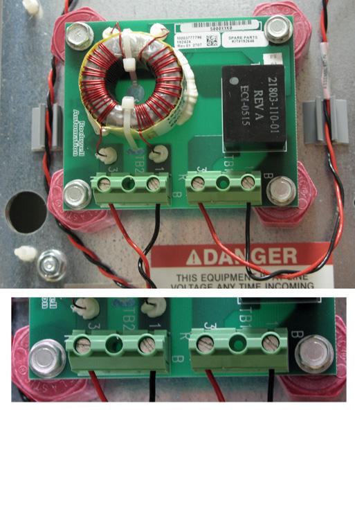Chapter 3 Component Replacement Procedures DC Bus Filter Board See Chapter 1 - Component Diagrams and Torque Specifications on page 15 to locate the component detailed in these instructions.