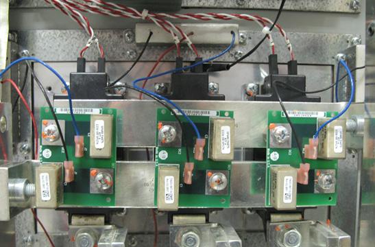 Component Replacement Procedures Chapter 3 9. Reinstall the DC+ and DC- busbars and torque to 9.0 N m (80 lb in). 10. Install stacking panel as detailed on page 26. 11.
