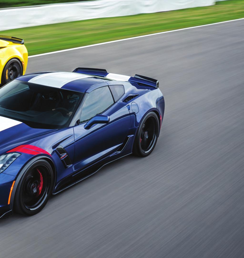 Left: 2018 Corvette Z06 with Z07 Performance Package in Corvette Racing Yellow Tintcoat.
