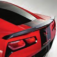CORVETTE STINGRAY Spoiler Customize your vehicle s appearance with a matching body-color Spoiler Kit that takes the color scheme a step further.