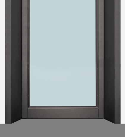 With this combination, you can expand the clear passage width by up to 73 mm, in comparison to doors with fascia frames. This does away with extensive structural work.