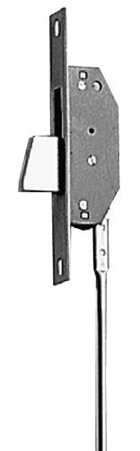 Accessories to be ordered separately: striking plates Pair of plates used to connect the lock to the external rods - ref. 990828 Deviators for lateral -point locking, internal rods - ref.