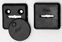 04080 10-10 Pair of nylon key-guides for locks series 961-96-981-98.