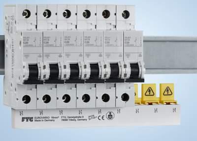 terminal picture 4: Interconnection of several eurovario busbars picture 1: busbar 10 mm² picture 2: application with