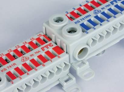 There are many fastening options in assembly, ranging from screwing to a plate to plugging into a DIN rail (1+4), including both vertical and horizontal variants.