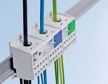 On account of the small dimensions and the compact engineering, the Power Distribution Blocks fit into any space.