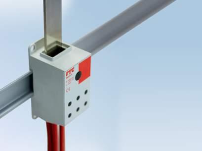 The individual modules can be snapped on to the DIN rails easily, and can be removed again, whenever required.
