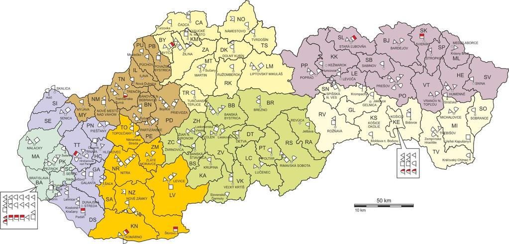PTI stations in the Slovak Republic (3rd March 2016) PTI stations network is defined and regulated by the Slovak MoT.