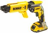 DCF620 & DCF622 SCREWDRIVERS APPLICATIONS 18V XR CORDLESS COLLATED DRYWALL SCREWDRIVER AND ACCESSORIES DCF620: Fastening drywall panels to metal and wooden profiles Installing Diamond Board DCF622:
