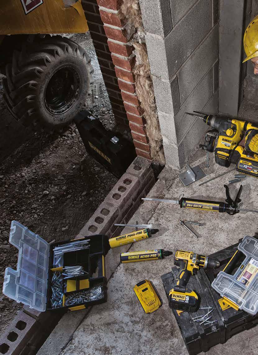 At DeWALT no product is designed in isolation. Every element of the application is carefully considered with the complete job in mind.