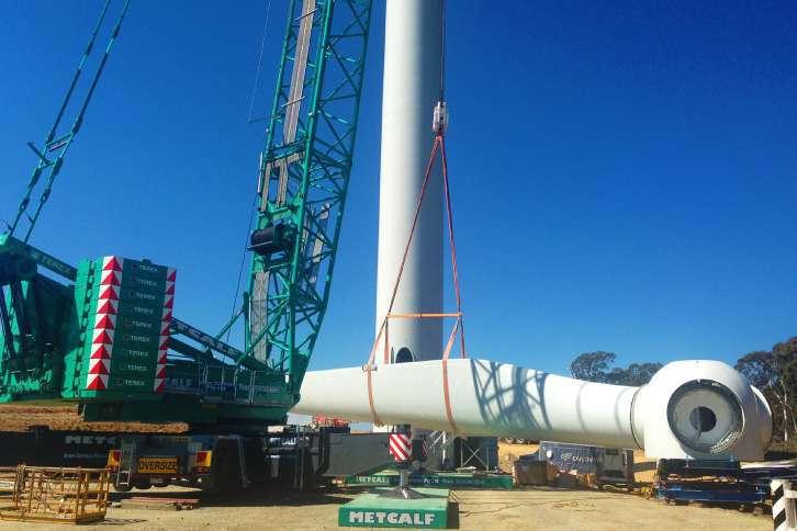 in wind farm construction, our Metcalf Wind