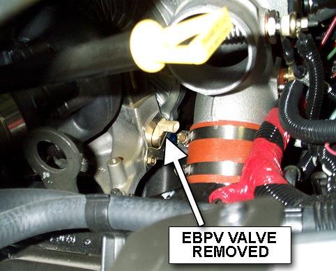 7 NOTE: ON CALIFORNIA MODEL VEHICLES THE EBP VALVE WIRING MUST BE CONNECTED TO ENSURE THE ECM DOES NOT SET AN ENGINE TROUBLE CODE.