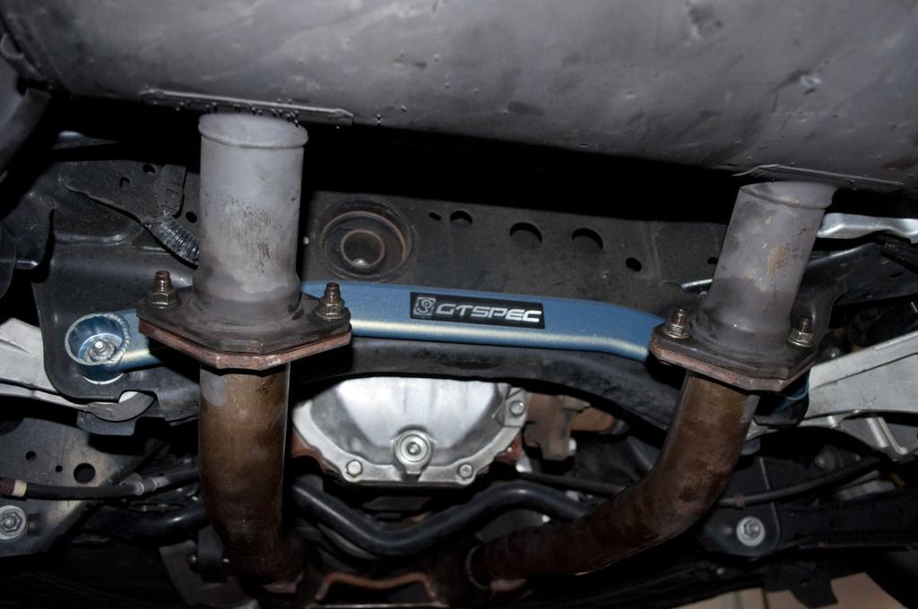 Removal of OEM exhaust system FIGURE 1 1.