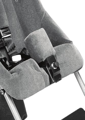 Extensor Thrust Wedge Changes seat to back angle by increasing the front height.