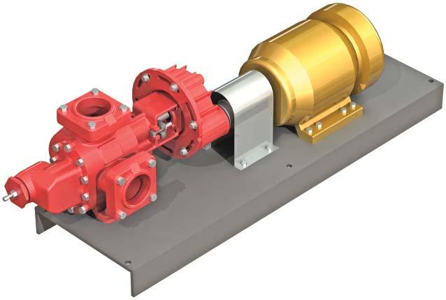This feature makes alignment to the motor shaft very simple. The carefully selected ratios convert standard motor speeds to ranges suitable for most pumping applications.