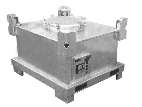 SPECIAL WASTE CONTAINER TYPE SAF 450-1000 litres for the international transport of hazardous liquids