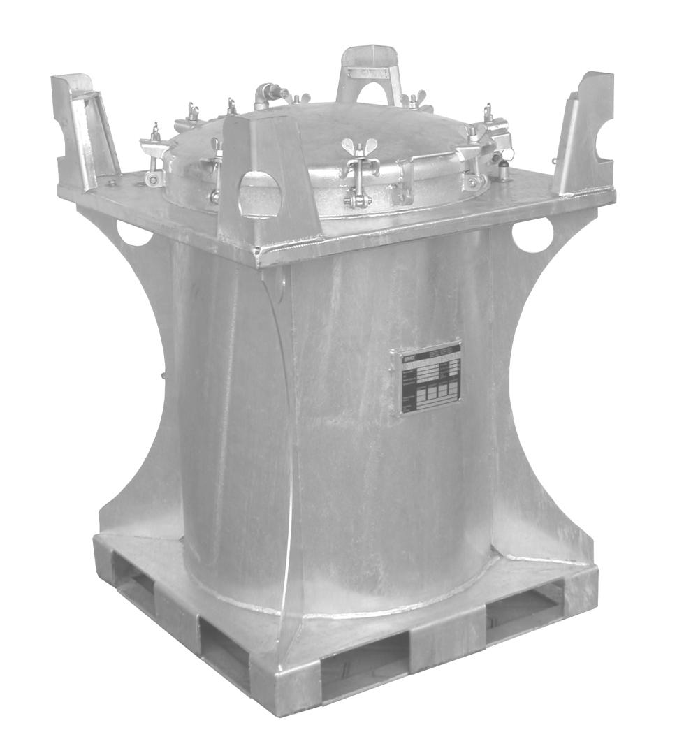 tank (screwed in), stacking frame and manhole cover for indoor and outdoor use fi lling inlet Ø 610 mm funnel with fi lling pipe and sieve in accordance
