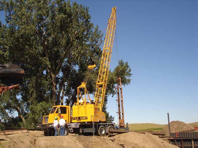 synonymous with the railroad industry in producing hydraulic track cranes,