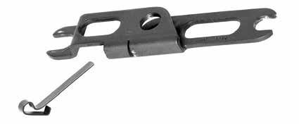 MAINTENANCE: FEED LEVER ASSEMBLY 9 REASSEMBLY Attach spring lever clip () to feed lever (), and