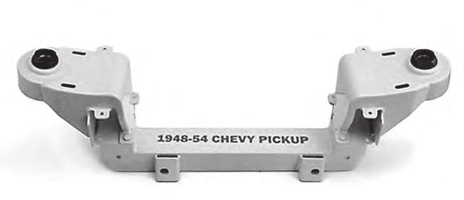 1948-1954 CHEVROLET & GMC 1/2 TON PICKUP C.E. BOLT-ON INDEPENDENT FRONT SUSPENSION Exclusive adjustment system SEE THE NEXT PAGE TO ADD A COMPLETE P/M Interlocking design COMPONENT CUT-AWAY OF: PACKAGE TO THIS The C.