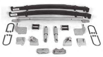 Kit fits a wide variety of rear ends (up to 3 axle housing diameter) depending upon the offset of wheels and tire choice.