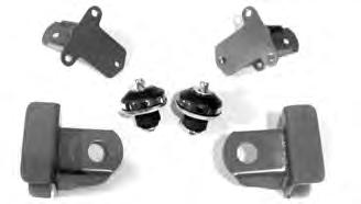 1948-1952 FORD 1/2 Ton PICKUP TRUCK ENGINE MOUNTING KIT Includes frame adapters, C.E. engine side mounts, thru bolt cushion set and instructions.