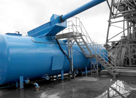 14 AquaStore FlocStation Easy, Safe Access for Operation & Maintenance - Complete water storage and pumping system for the recycling of recovered water around the washing plant.